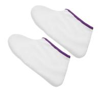 CALLARON 1 Paire Sac De Soins De Cinéma De Cire De Pied Humidité Réutilisable La Cire Exfoliation Doux Hydratant Naturel Couverture Couvre-pieds Après Cire Polyester Transparent