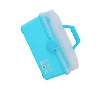 CALLARON 1 Pièce Boîte à médecine Portable récipient de médicaments Coffre à Pharmacie portatif Trousse à Pharmacie kit de médicaments Plastique Blue