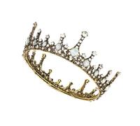 CALLARON 1 Pièce Couronne Baroque Coiffe De Mariée Couronnes De Mariage Couronne Pour Femmes Couronne Ronde Couronne Vintage Prom Oracle La Couronne Accessoires De Cheveux De Mariée Coiffe
