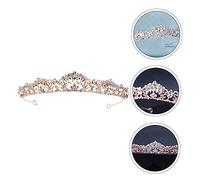 CALLARON 1 Pièce Couronne De Diadème La Couronne Princesse Couronne Mariage Bandeau Couronne Bandeau Accessoire De Mariage Couronne De Mariage Couronne De Mariée Alliage Or Rose