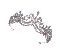 CALLARON 1 Pièce Couronne De Diamant Proposition Couronne De Mariée Diadème De Mariée iage De iée Garniture De Strass Décorations De iage Pour Cérémonie e De iée