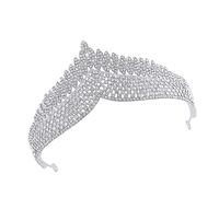 CALLARON 1 Pièce couronne de mariée invité Bandeau célibataire tiare décorations bal de officiel Mariage princesse mariée Braut Krone alliage Silver
