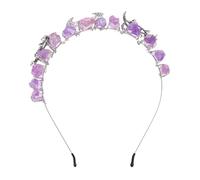 CALLARON 1 Pièce Diadème Cristal Naturel Couronne de Mariage Décor Éblouissant Accessoire de Mode Pratique et Confortable pour Fête