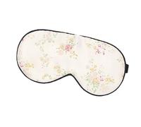 CALLARON 1 Pièce Masque de Soie Imprimé Cache Yeux Masque Opaque avec Motif Floral pour Paisible Même de Lumière