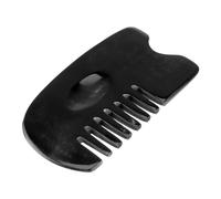 CALLARON 1 Pièce Peigne De Massage En Corne Adultes Dents Démêler Buffle Lisse but Femme Cuir Chevelu Noir Peigne De Massage Des Cheveux Peigne à Cheveux De Massage Black