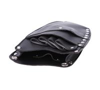 CALLARON 1 Pièce sac banane de coiffure outil cisailles barbiers coiffeur sac banane barbier pochette à ciseaux Noir