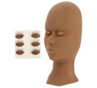 CALLARON 1 Pièce Tête Mannequin pour Extensions de Cils Paupières Amovibles Kit de Pratique Maquillage Réaliste pour Étudiants et