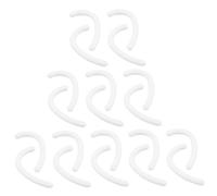 CALLARON 10 Paires contour d'oreille anti-accroc crochet pour des oreilles coussinet de bande de support de d'oreille protège-oreilles caoutchouc blanche