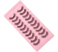 CALLARON 10 Paires de Faux Cils 7d Volume Russe Naturels et Épais en Cheveux Artificiels, Faciles à Porter pour Maquillage et Fête D'anniversaire
