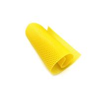 CALLARON 10 Pièces Feuilles de Cire d'abeille Naturelle pour Ruche Jaune, Fondation Alvéolée en Cire d'abeille pour Apiculture, Aide la Ponte Rapide Les Opérations Apicoles
