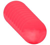 CALLARON 10 Pièces Film Correcteur de Lumière Rouge Autocollant pour LED et Spots, Diffusion de Lumière Chaude en Pet Rond, pour Scènes et Espaces de Restauration