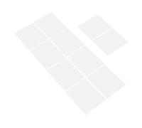 CALLARON 10 Pièces Film Diffuseur de Lumière LED Blanc Adhésif en Pet pour Éclairage Intérieur, Maximisant L'efficacité et Augmentant la Luminosité des Lampes de Plafond