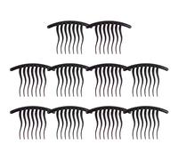 CALLARON 10 Pièces Peigne à cheveux ondulés peignes Français Extraits petit pince à cheveux arc côté agrafe de femmes peigne à cheveux latéral peigne à dents larges Plastique