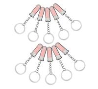 CALLARON 10 Pièces Porte Clés Tube à Essai Accessoires Sac à Dos Scientifiques Pendentifs pour Enseignants et Étudiants Chimie