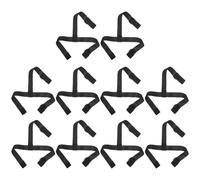 CALLARON 10 Pièces Sangle Élastique Noire Ajustable en Polyester pour Lampe Frontale, Bande de Fixation Confortable pour Camping et Randonnée, Lot