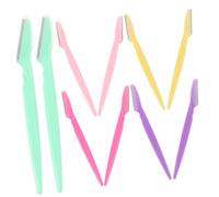 CALLARON 10 Pièces tondeuse à sourcils portable eyebrow razor rasoir sourcils Coupe- portable Couteau à rasoir à outil de mise en forme des Rosy