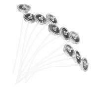 CALLARON 10 Pièces Valve Mâle pour Aérosol en Fer et PP Argenté, Embouts de Pulvérisateur Faciles à Installer, Améliore L'efficacité Jardin et Applications Industrielles