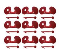 CALLARON 100 Lunettes de Poulet Rouges en Abs Surface Lisse et Matériau Sûr pour Ferme et Cour Arrière, Lot de 100 Pièces Anti-picage et Protection Les Combats Couleur Couleur Aléatoire