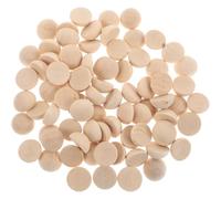 CALLARON 100 Perles en Bois Demi-sphères Naturelles pour Loisirs Créatifs, Bois Hêtre Beige, sans Odeur, Sensation Agréable, pour Accessoires et Arts Décoratifs