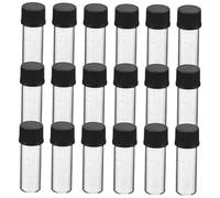 CALLARON 100 Pièces Mini Transparent Glass Vials With Screw Caps Small Refillable Sample Bottles For Cosmetics Essential Oils Travel And Liquid Sampling