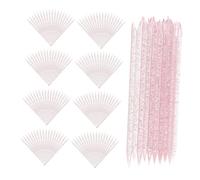 CALLARON 100 Pièces stylo de forage nail art strass gemmes de stylo en pierre stylo d'art d'ongle UV stylo pointillé sélecteur de strass outil de sélection de bijoux rose