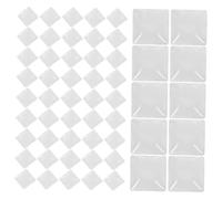 CALLARON 100pièces Présentoir De Ongles Verre Transparent Nuancier De Vernis à Ongles Lot De Perles De Manucure Outil De Pour Nail Art