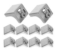 CALLARON 10pcs Embouts de Rail en Acier Inoxydable Argenté pour Tringle à Rideaux Butée D'extrémité Design Facile à Installer Accessoires pour Rail à Rideaux