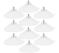 CALLARON 10pcs Ventouses Pvc Écrou Moleté M5, Crochets à Ventouses Robustes pour Fixation, Support Salle de Bain, Haute Puissance D'aspiration et Matériau Métal Solide
