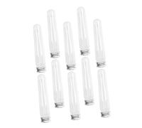 CALLARON 10pièces Boîte De Rangement Transparente Pourcets Bocal Portable avec Couvercle Tube Distributeur Compact Étui De Rangement Pourcets De Baskets Conteneur Hermétique pour Maison