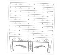 CALLARON 10pièces Marqueur De Positionnement Pour Sourcils Outil De Dessin De Sourcils Règle De Nivellement Pratique Pour Maquillage