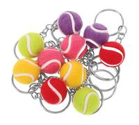 CALLARON 10pièces Porte-clés Mini-balle De Tennis Breloque Pour Sac Fourniture De Bricolage Porte-clés De Balle Breloque De Tennis Accessoire Compact Pour Clés De Voiture