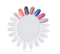 CALLARON 10pièces Tableau Affichage Vernis Ongles Transparent Motif Fleur Planche Mannequin Nail Art Présentoir Pratique Salon Et Usage Personnel