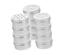 CALLARON 12 Pièces Boîtes Rondes Aluminium avec Couvercle à Vis Boîtes Vides Creuses pour Cire Cheveux et Stockage