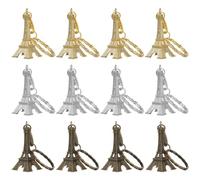 CALLARON 12 Pièces Porte-clés Filles Porte-clés Paris Porte-clés De Voiture Pendentif De Tour Eiffel En Métal Porte-clés Tour Eiffel Rétro Souvenirs Parisiens Accessoires Sacs Manquer