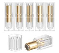 CALLARON 12 Pièces Tube Transparent Réutilisable Design Biseauté Pratique pour à DIY Contenant Cosmétique Portable
