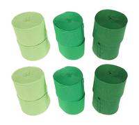 CALLARON 12 Rouleaux de Serpentins en Papier Crépon Vert Ambiance Forêt D'été Légers et Polyvalents pour Décoration Anniversaire Jungle pour Fête Réussie