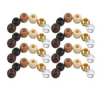 CALLARON 120 Pièces DIY Unfinished Wood Beads And Acrylic Spacer Beads Kit For Lightweight Jewelry Making Loose For Bracelets Necklaces Earrings And Macrame Crafts