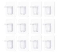 CALLARON 12pcs Clips D'étagère en Acrylique pour Armoires et Placards, Support de Fixation sans Perçage, pour Rangement et Organisation de Dressing