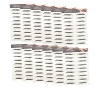 CALLARON 12pièces Autocollants Pour Sourcils Naturels Imitation Poils Application Simple Faux Sourcils Adhésifs Regard Transformé