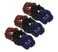 CALLARON 15 Pièces Crochet Bun Covers For Women Nurse Hair Nets Elastic Ballet Dance Hair Net Strong Hold Lightweight Breathable Professional Styling Accessories