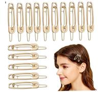 CALLARON 15 Pièces épingle à cheveux en alliage chignon Mariage Barrette bien Noir épingle de sûreté épingle de sureté épingles à cheveux décoratives pinces à cheveux pour les filles Golden