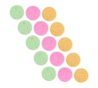 CALLARON 15 Pièces Maquillage éponges faciales en cellulose éponge à mélanger éponges cosmétiques nettoyage bouffée de lavage de visage de fille Bouffée de cosmétiques pâte de bois coton