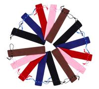 CALLARON 15 Pochettes Stylos Multicolores en Velours Épais Double Face Cordon, Paquet d'emballage pour Petites Entreprises et Usage Personnel au Bureau