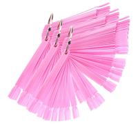 CALLARON 150 Pièces Carte de couleur de ventilateur d'ongle dirigé conseil rouge manucure clou Affichage de couleur de l'ongle fausse pratique des ongles bout d'ongle abdos rose