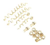 CALLARON 16 Pièces Anneaux de Dreadlocks Accessoires de Tresses Viking Alloy Faciles à Utiliser pour Créer des