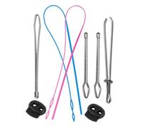 CALLARON 1ensemble Kit de Outils de Filage DIY Plastique et Acier Inoxydable Tourneur de Boucle et Enfileur de Cordon pour Couture Réparation de Cordons Utilisation Domestique