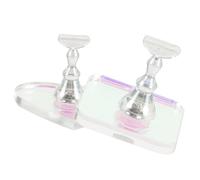 CALLARON 1Ensemble Nail Practice Stand Set Press Nail Holder Base For Professional Nail Art Training And Display