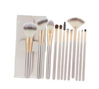 CALLARON 1Ensemble Set De Pinceaux à Rice Trousse De Rangement Brosse à Sourcils Pinceaux Pour Fond De Blush Et Fard à Paupières Matériaux Doux