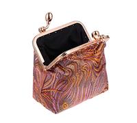 CALLARON 1pièce Pochette à Chinoise Satin avec Motif Plume De Rangement Élégant pour Affaires