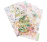 CALLARON 2 Ensembles D’intercalaires à Onglets Colorés 6 Trous A5 en Plastique, Pages D’index pour Classeurs et Carnets Organisateurs, Étiquettes de Tri pour Bureau et Scolaires, Usage